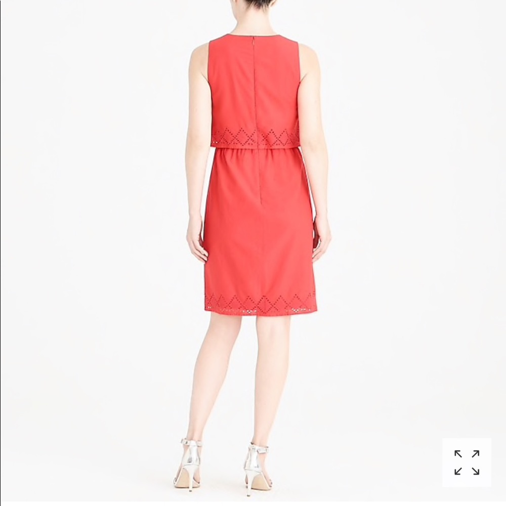 J.Crew Two-Tier Eyelet Dress - Picture 3 of 8
